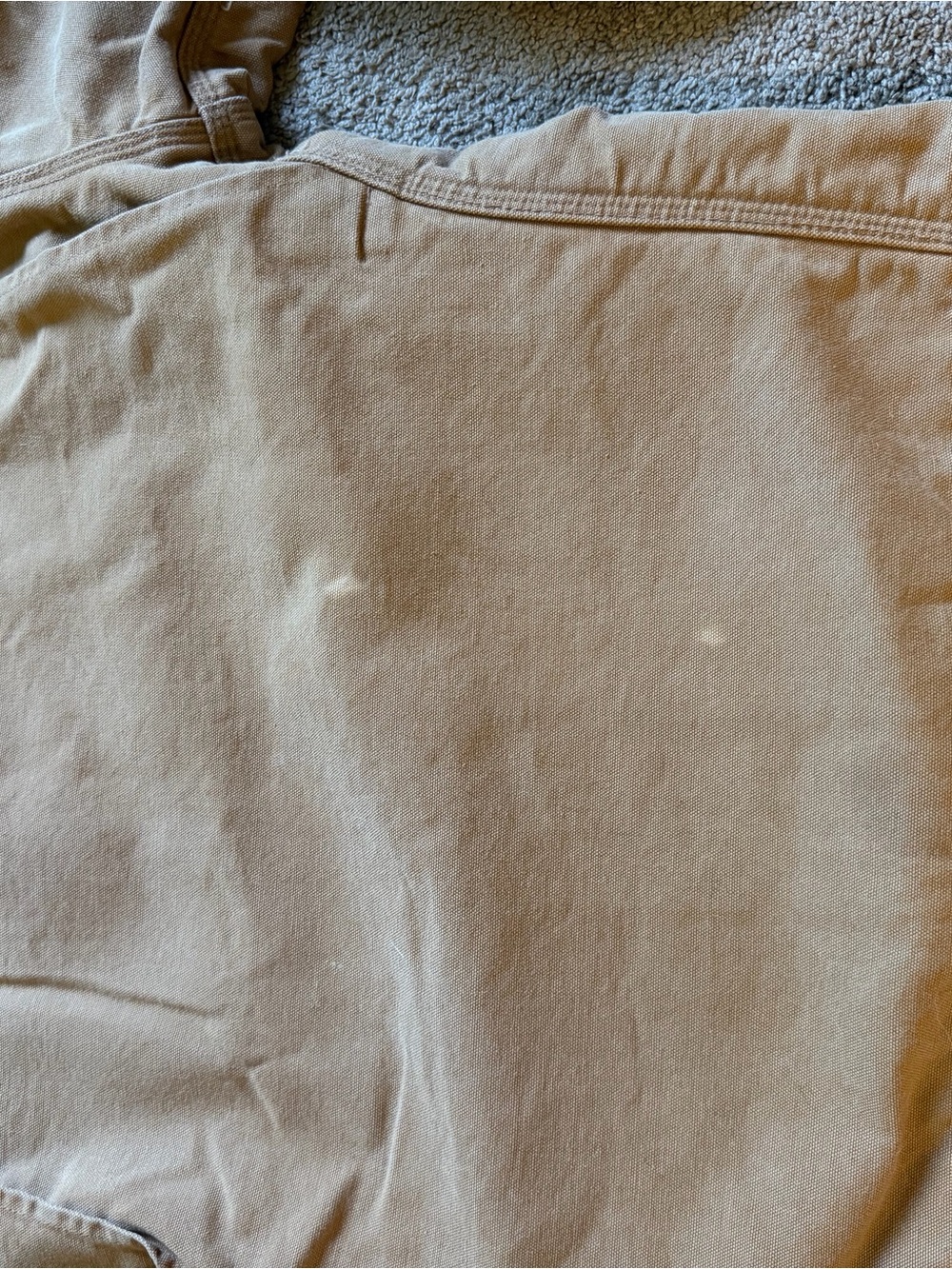 Vintage Carhartt Tan Duck Jacket with Dark Brown Collar - Picture 9 of 9